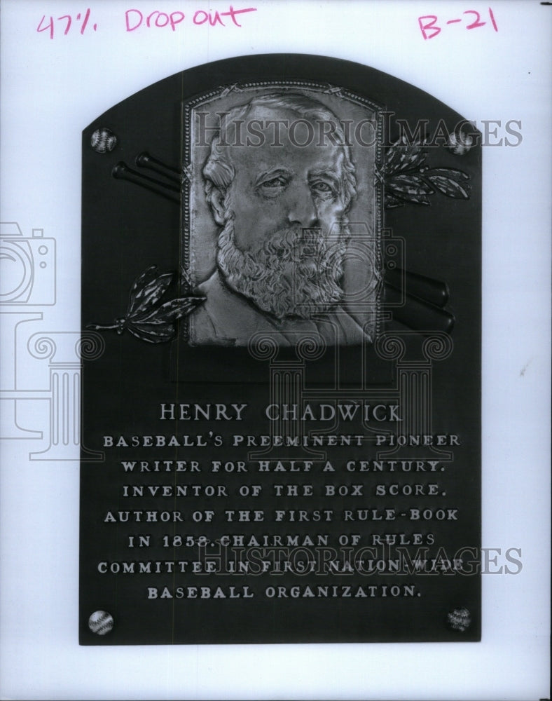 Henry Chadwick Box Score Baseball Pioneer - Historic Images