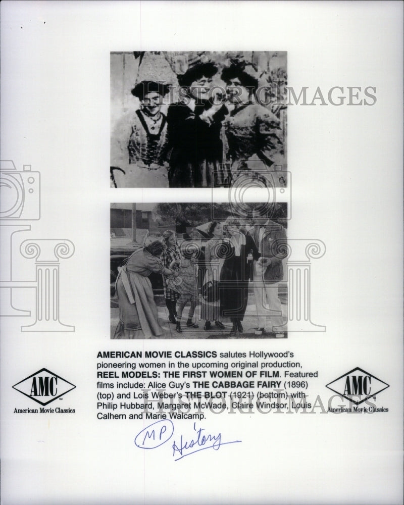 2001 Press Photo Alice Guy Blot Lois Weber Cabbage Film - Historic Images