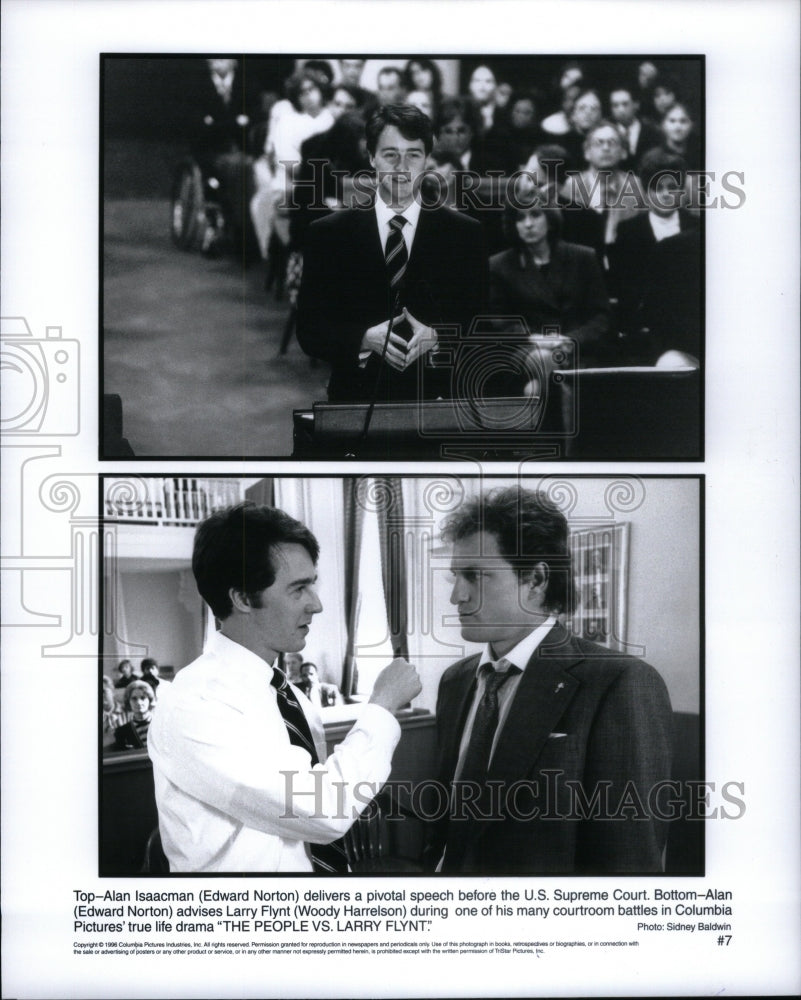 1998 Edward Norton People Larry Flynt Woody - Historic Images