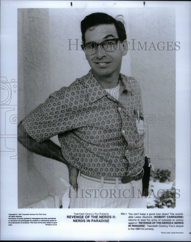 1995 Press Photo Robert Carradine Actor Revenge Nerds - Historic Images