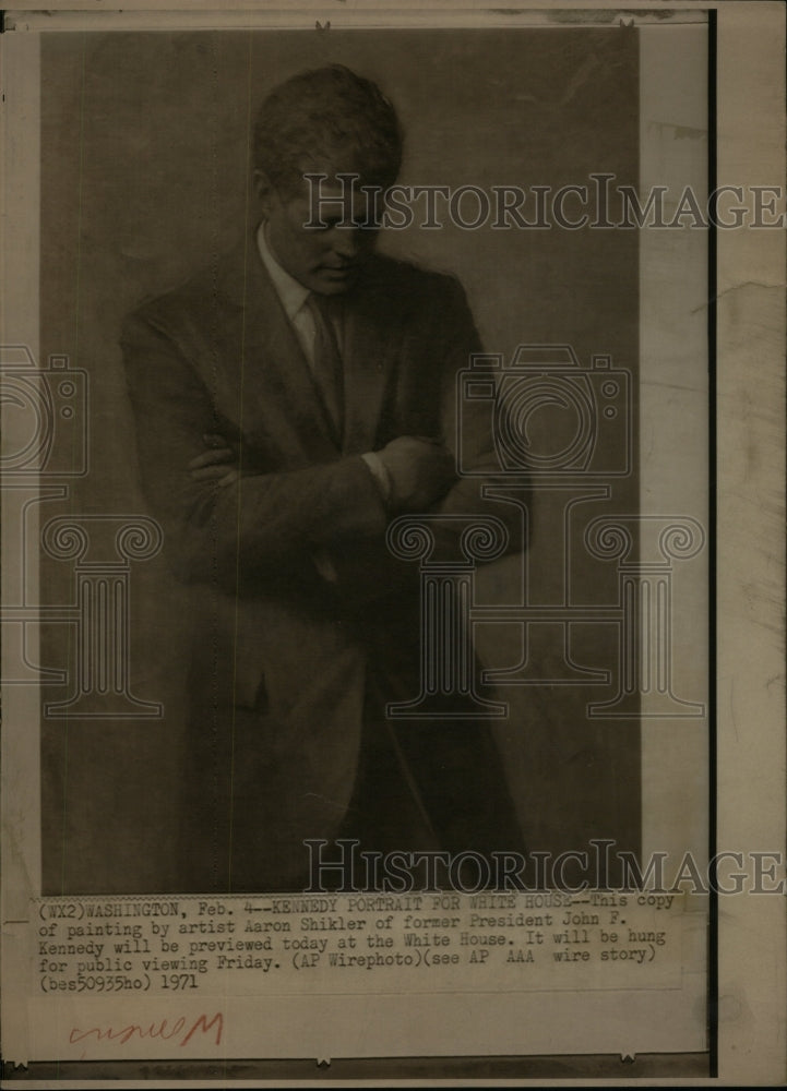 1971 John F. Kennedy&#39;s Portrait by A.Shikle-Historic Images