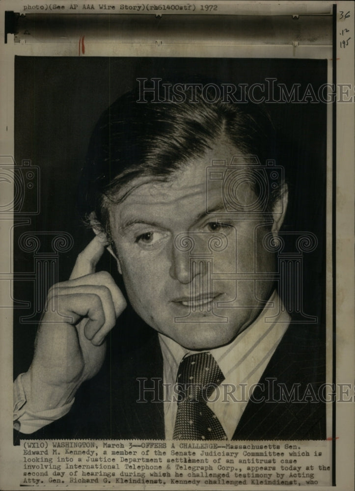 1972 Massachusetts Edward Kennedy Judiciary - Historic Images