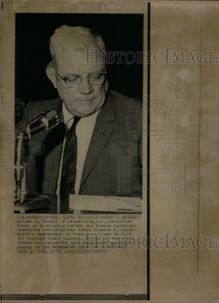 1969 Clement Arthur C McCal Judge Judiciary - Historic Images