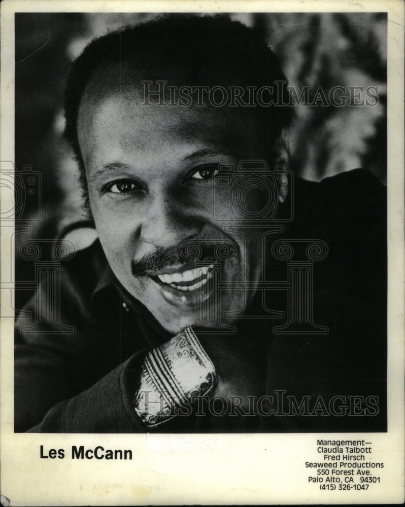 1984 Les McCann Piano Player - Historic Images