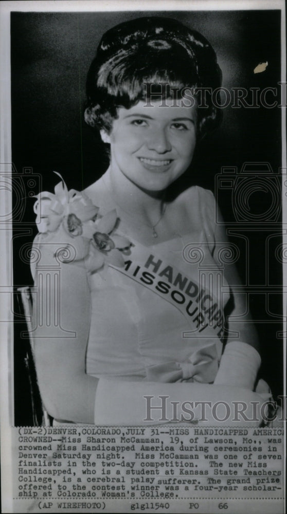 1933 Miss Handicapped American Crown Sharon - Historic Images