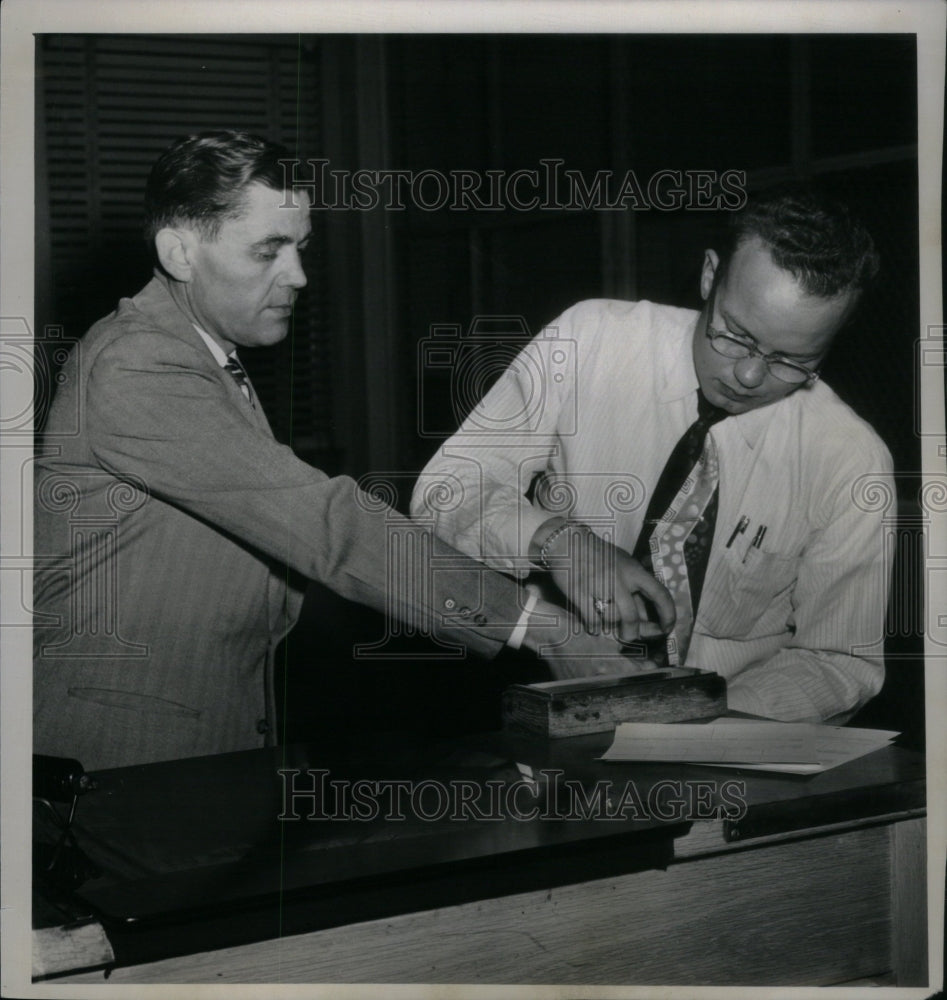 1951 Mervin McCarthy Stamped Fingerprint - Historic Images