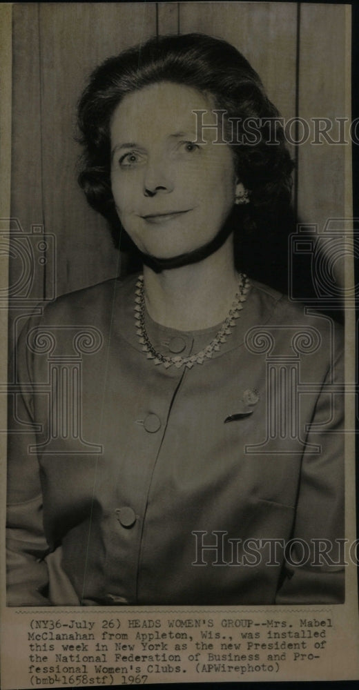 1967 Press Photo Mabel McClanahan Appleton NY Women - Historic Images