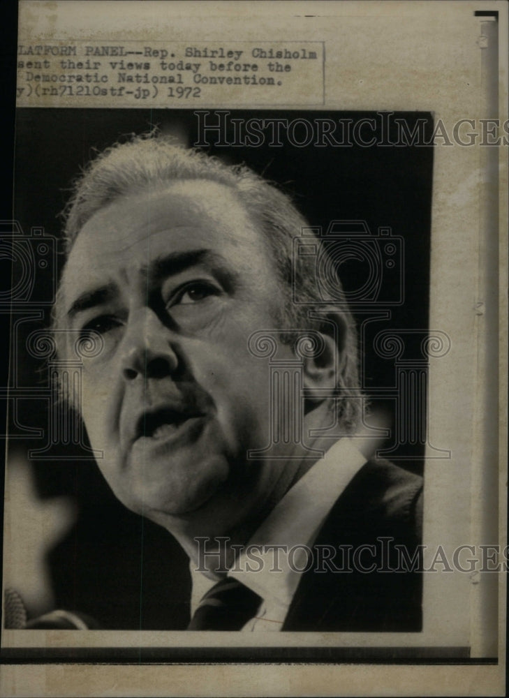 1972 Press Photo Eugene McCarthy Rep Shirley Chisholm - RRU47165 - Historic Images