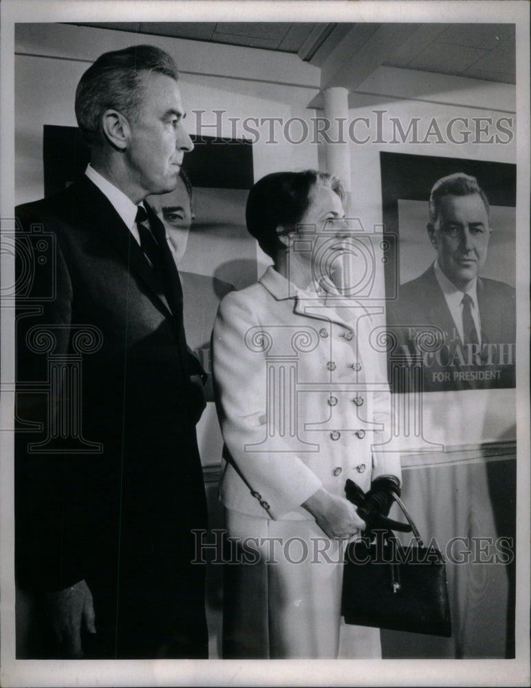 1968 Mrs Mc Carthy Eugene Senator Wife - Historic Images