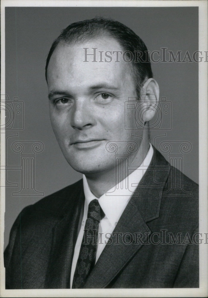 1968 Press Photo James D. McClintock Promotion TV - Historic Images