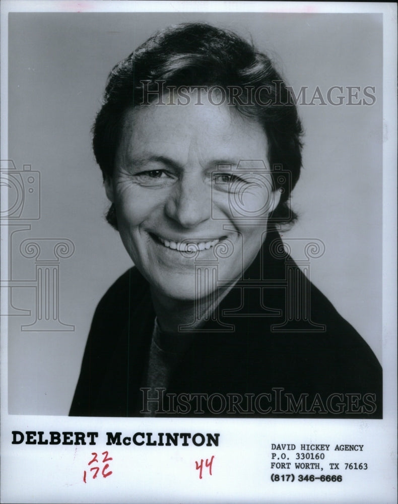 1987, Singer-Songwriter Delbert McClinton - RRU47465 - Historic Images