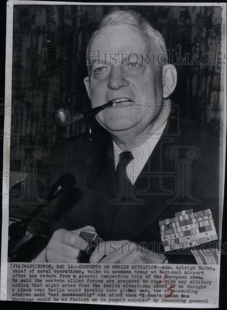 1959, Admiral Arleigh Burke Chief Navy - RRU47757 - Historic Images