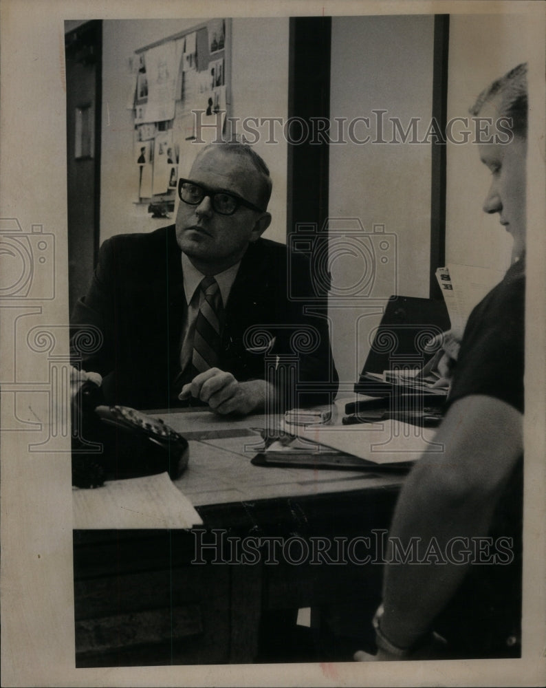 1969 Press Photo Denver Councilman Edward Burke Police - Historic Images