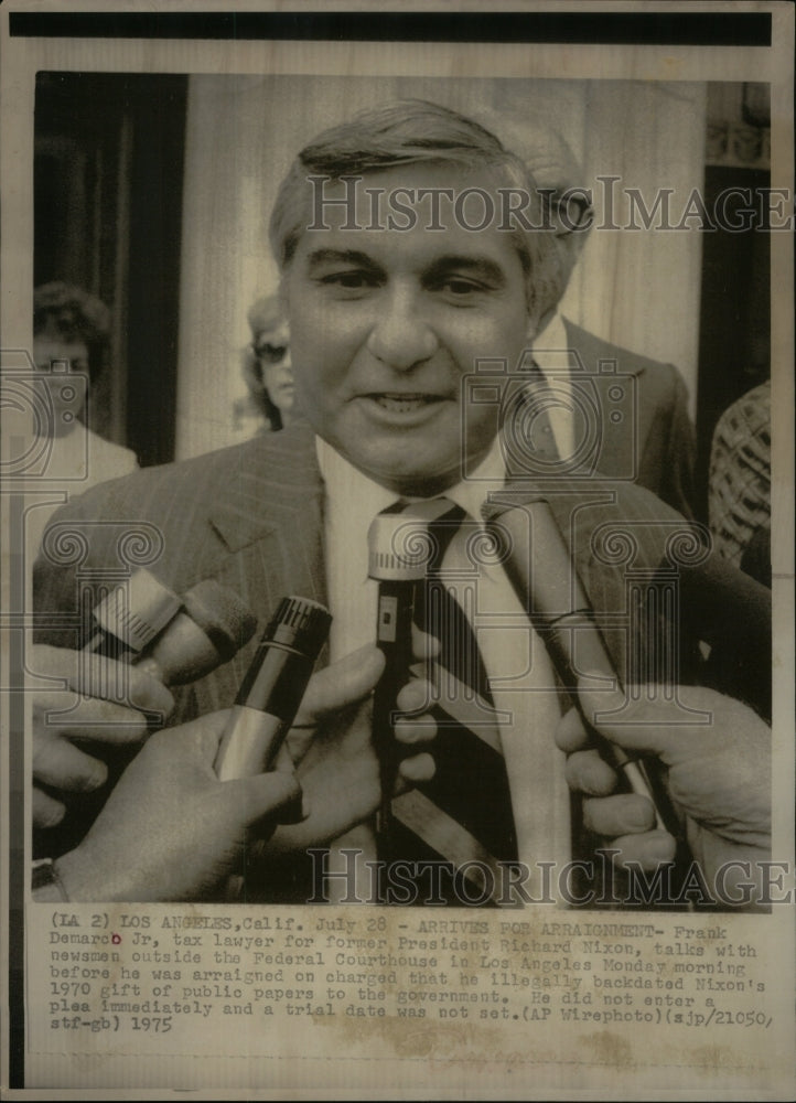 1975, Frank Demarco Tax Player President - RRU47997 - Historic Images