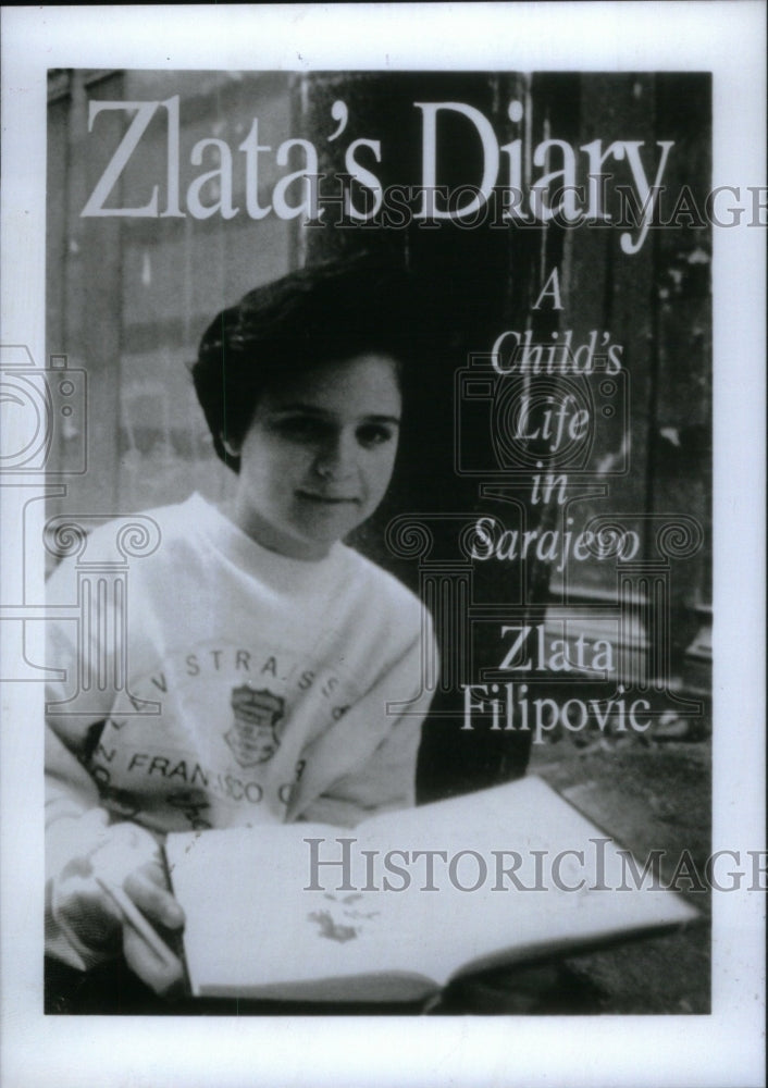 1994 Bosnian Author Zlata Filipovic Diary - Historic Images