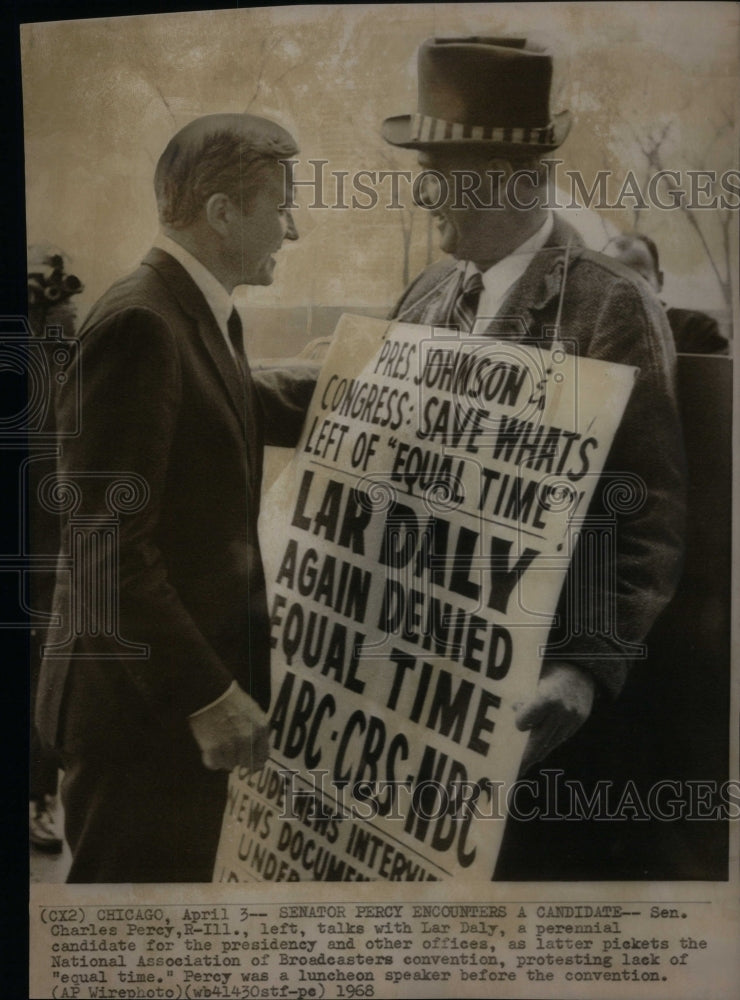 1968 Press Photo Senator Charles Percy,R-Ill - RRU48129 - Historic Images