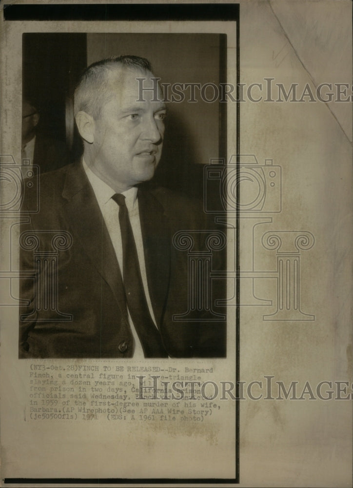 1961, Bernard Finch Wife Murder - RRU48319 - Historic Images