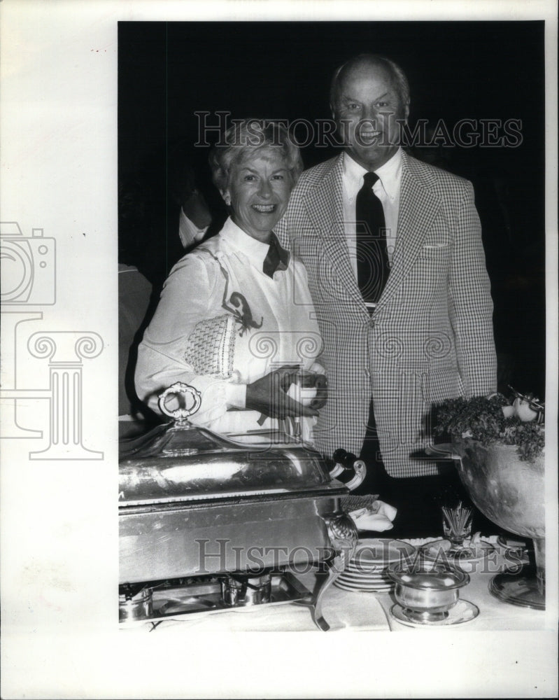 1980 Society Couple Mr Mrs Harry Combs - Historic Images