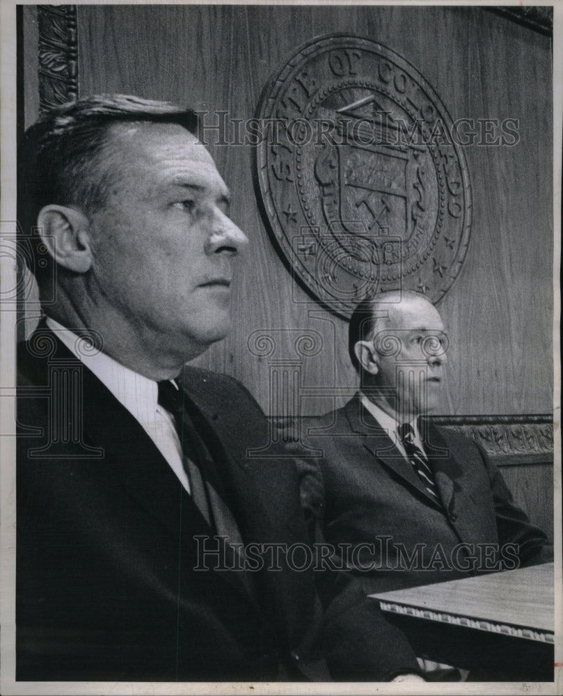 1966 Press Photo Colorado Governor Love Senator Fannin - Historic Images