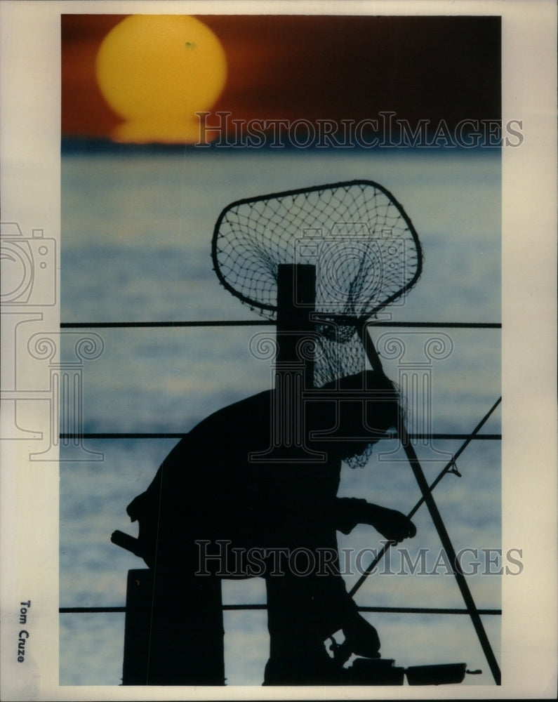 1991 Lake Michigan Fishing - Historic Images