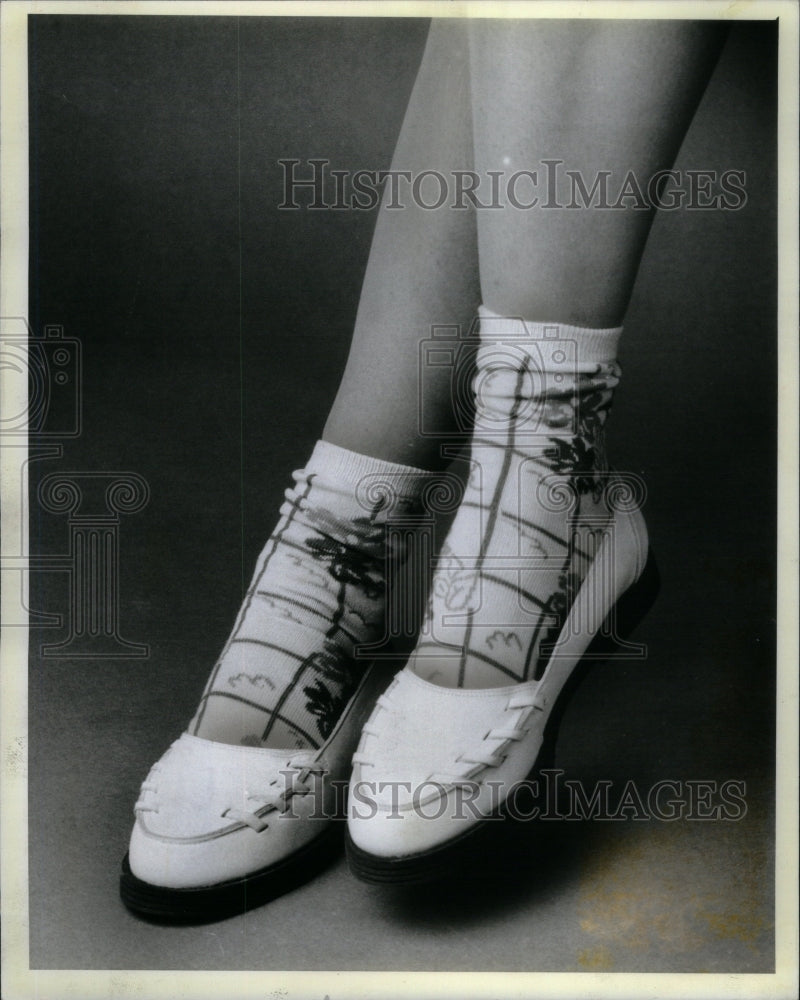 1986 Charles Jourdan White Loafers - Historic Images