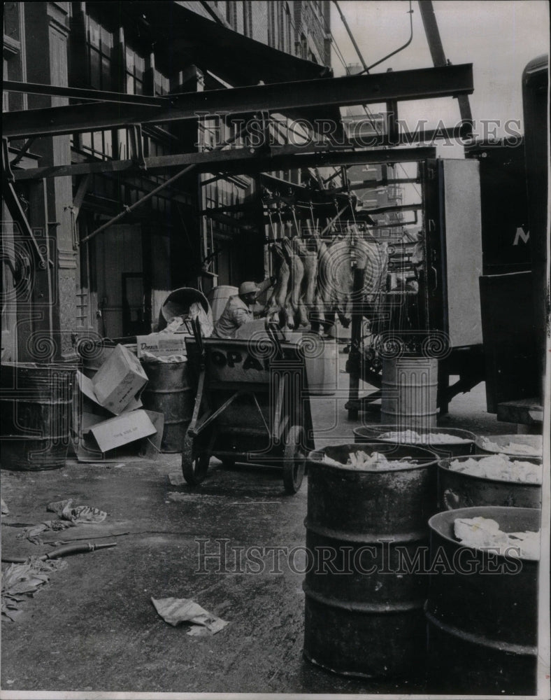 1967 Fulton Market Meat Loading Operation - Historic Images