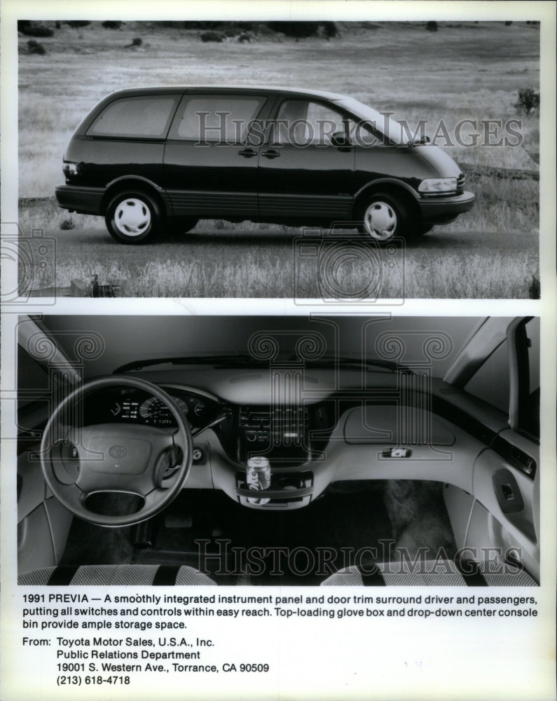 1990 Press Photo Toyota Previa Mini-van - RRU49939 - Historic Images