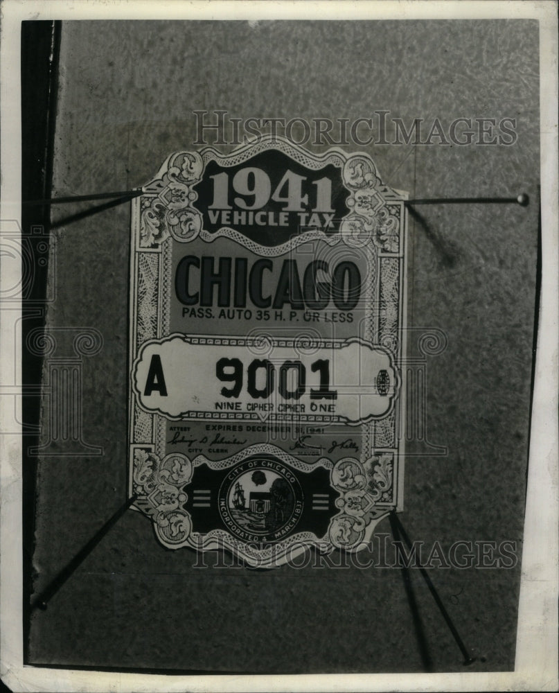 1940, Chicago Automobile license. - RRU49963 - Historic Images