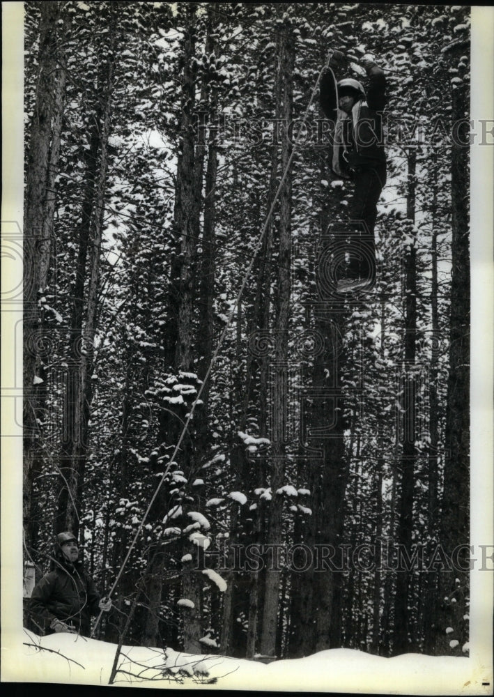 1984 Press Photo Colorado Handicapped Ropes Course - Historic Images