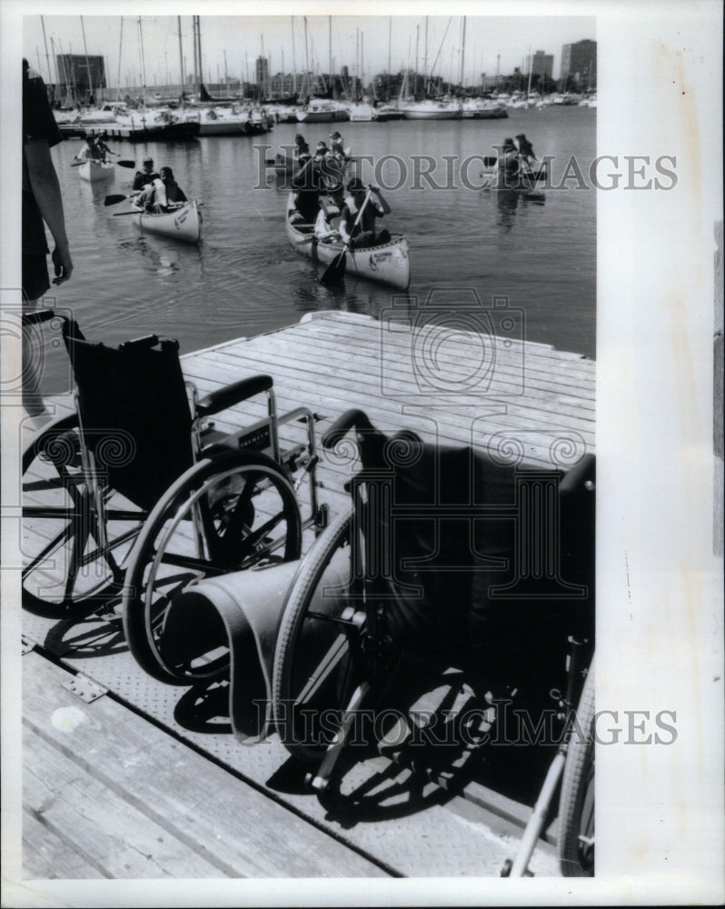 1991 Press Photo Ganoe Workshop Rehaniliation Inquiry - Historic Images