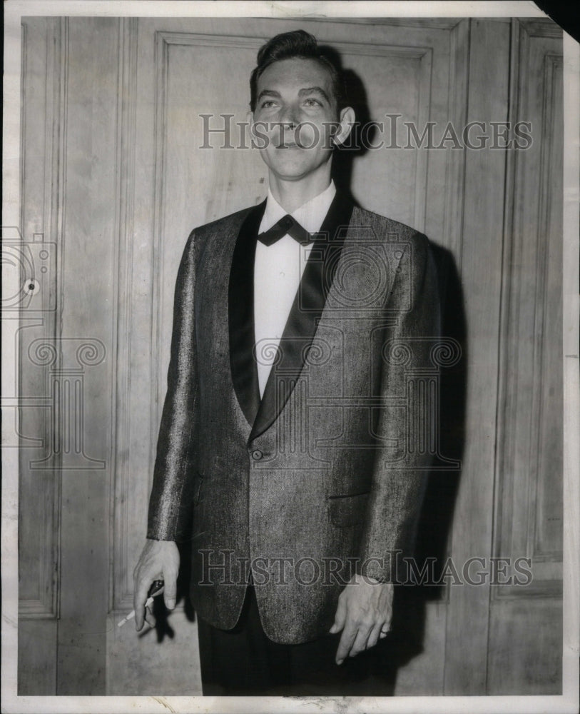 1959, Dinner jacket silk silver lurex Lytton - RRU51457 - Historic Images