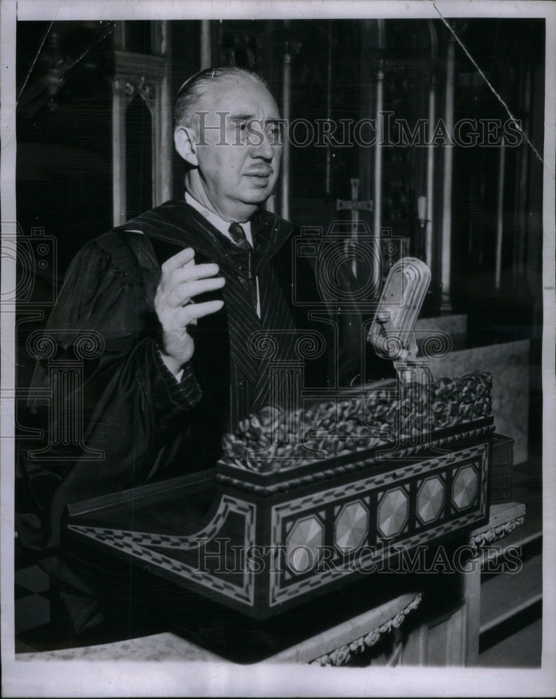 1950 Press Photo NY United Methodist Dr Ralph W Sockman - Historic Images