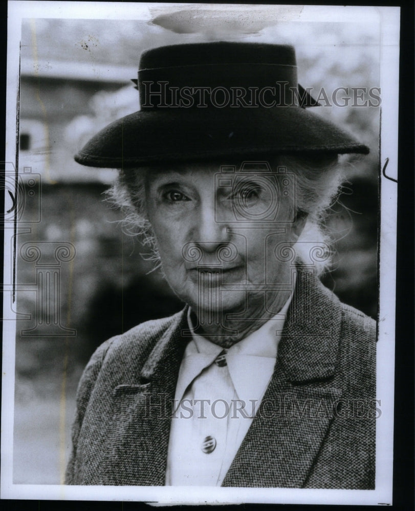 1985 Press Photo Joan Hickson English actress Agatha - RRU51649 - Historic Images