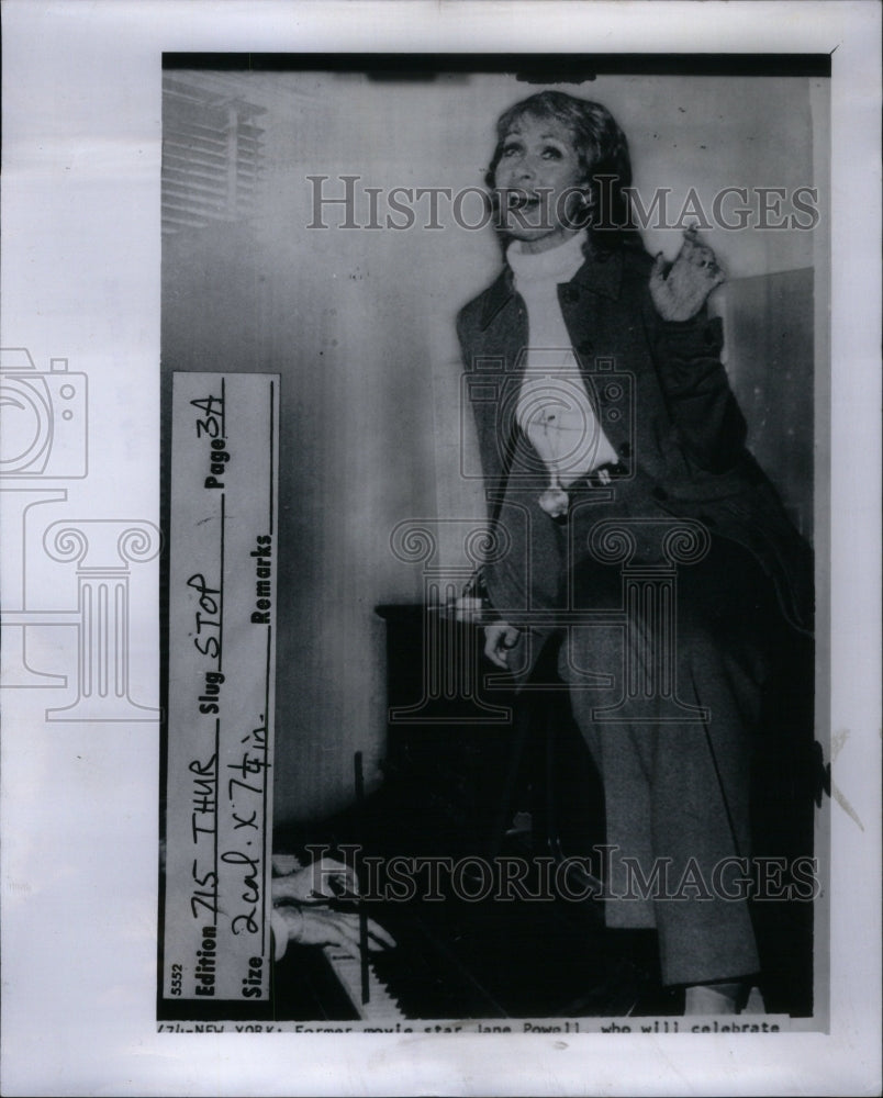 1974 Jane Powell America Singer Dancer - Historic Images