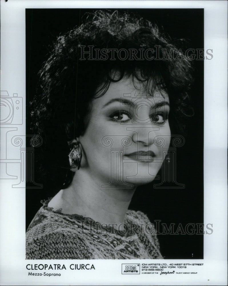 1990 Press Photo Celebrated Romanian Mezzo Cleopatra - RRU52289 - Historic Images