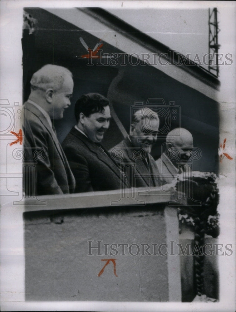 1957 Press Photo Molotov Georgi Malenkov Nikolai Nikita - RRU52497 - Historic Images