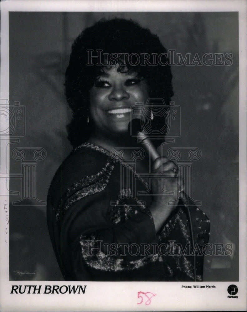 1990, Ruth Brown American Pop and R&amp;B Singer - RRU52523 - Historic Images