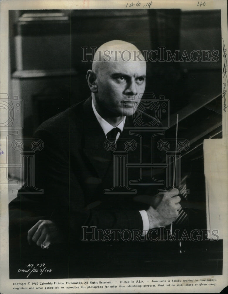 1961 Press Photo Yul Brynner Russian American Actor - Historic Images