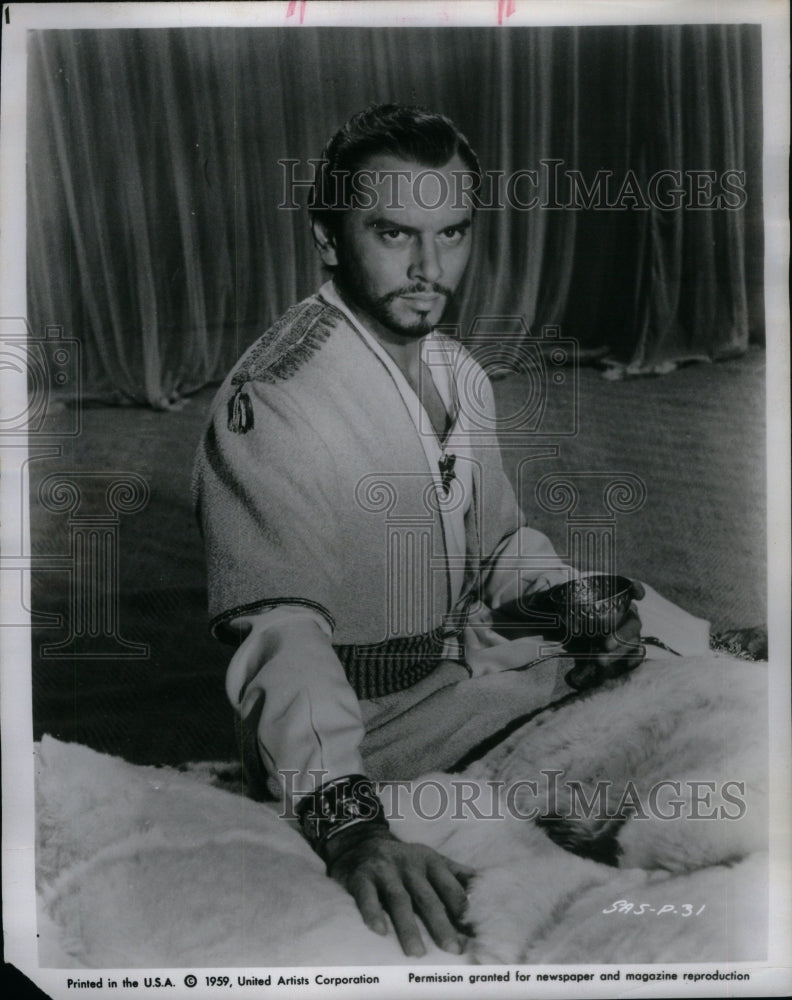 1959 Press Photo Yul Brynner The Sound &amp; The Fury - Historic Images