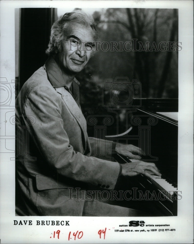 1983 Press Photo Jazz Great Dave Brubeck Arvada Center - RRU52795 - Historic Images