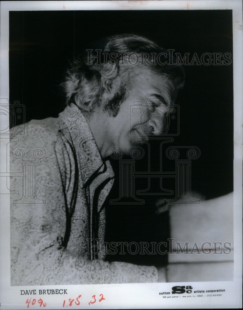 1974, Dave Brubeck jazz pianist composer US - RRU52821 - Historic Images