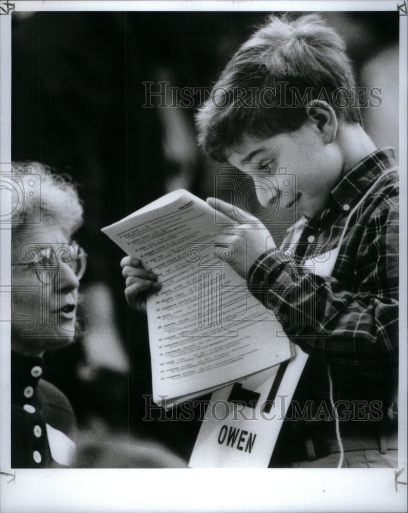 1989 Press Photo Susan Alterman Farmington Hills Words - RRU53063 - Historic Images