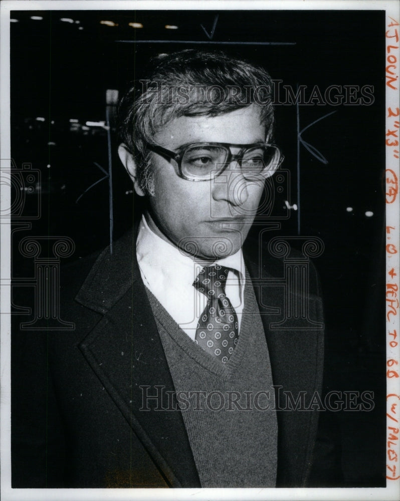 1980 Press Photo Palestinian VIP Edward Ajlouny Detroit - Historic Images