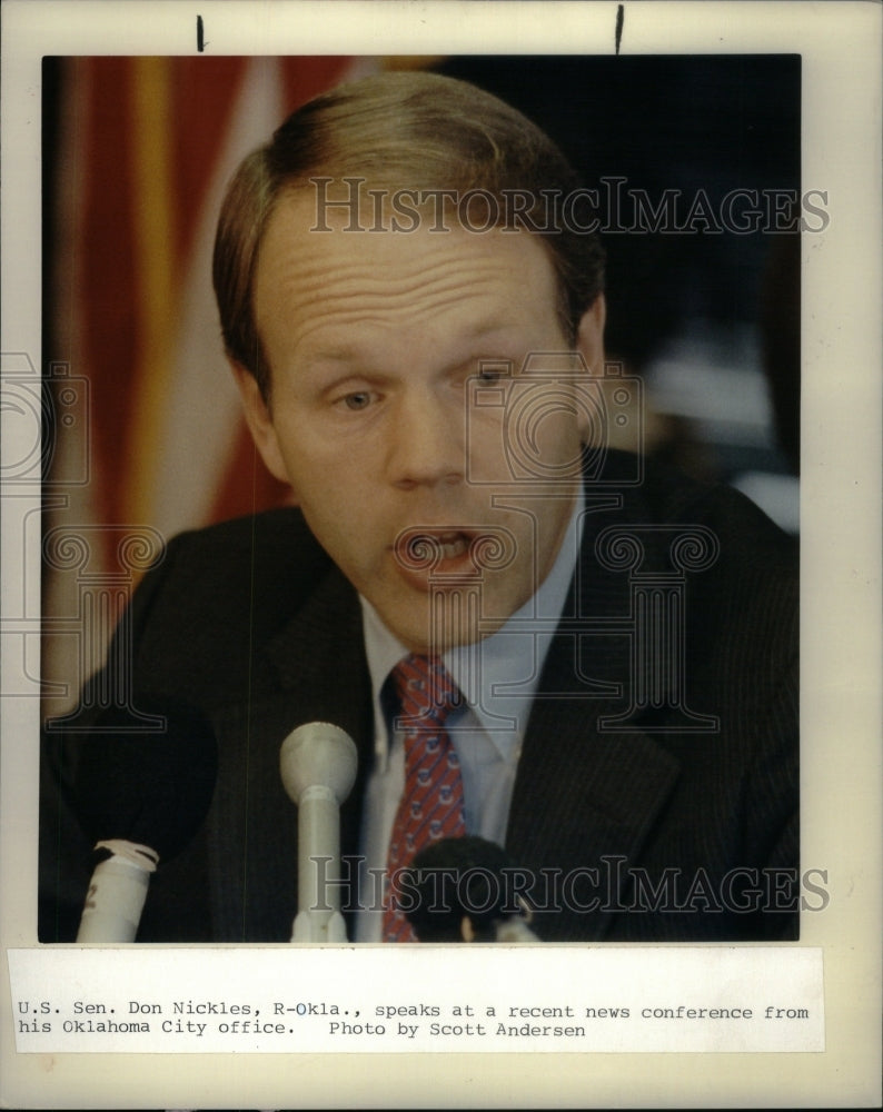 1990, Donald Lee Nickles Politician Senator - RRU53241 - Historic Images