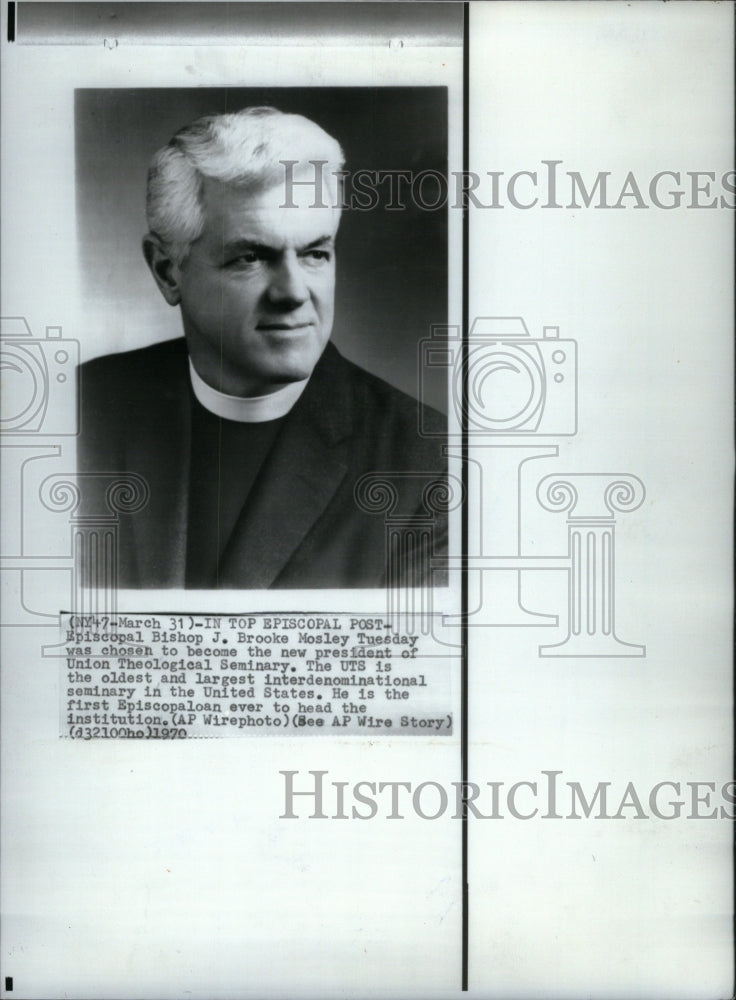 1970 Press Photo Bishop J. Brooke Mosley - Historic Images