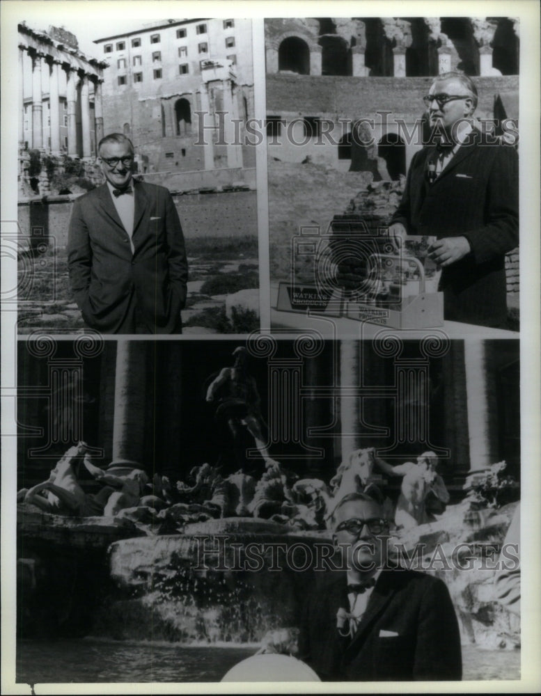 Press Photo Travelin Toronto Coloseum Trevi Fountain - RRU54825 - Historic Images