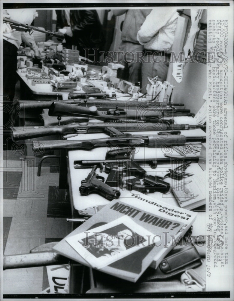 1970 Press Photo Rifles, Shotguns and Ammunitions - RRU55073 - Historic Images