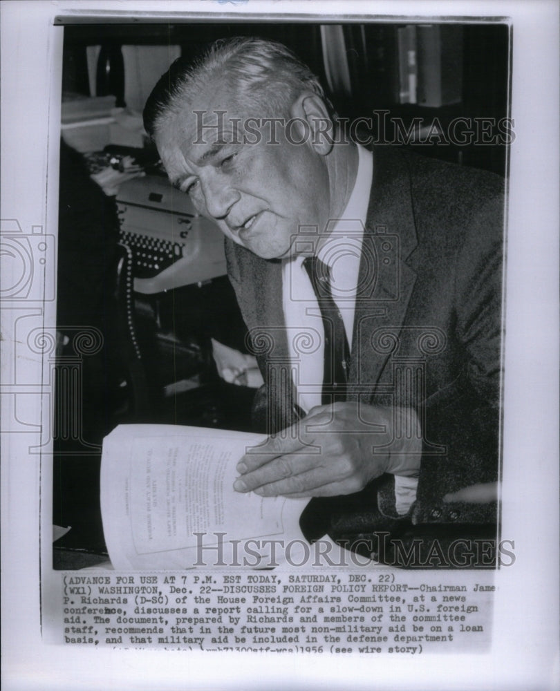 1956 Chairman Jame Richars House Affair U.S - Historic Images