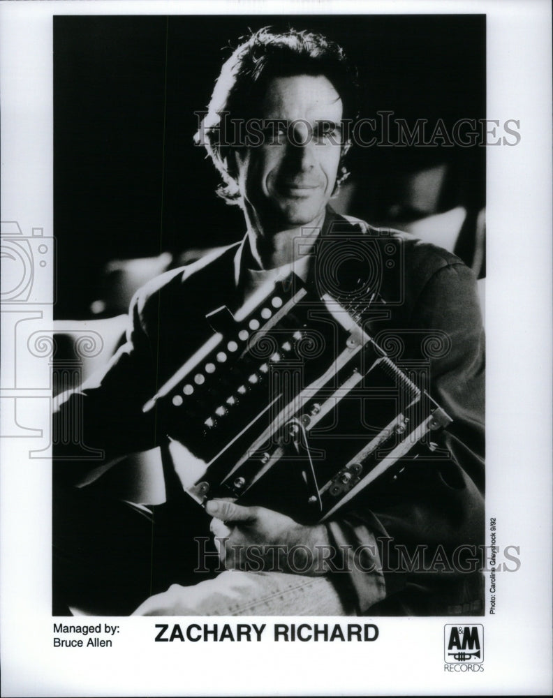 1993 Press Photo Zachary Richard Cajun singer poet - Historic Images