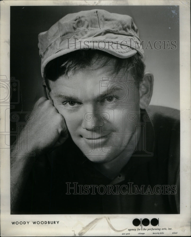 1967 Press Photo Woody Woodbury American comedian actor - Historic Images